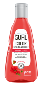 GUHL Color Schutz & Pflege Farbglanz Shampoo ohne Hintergrund.