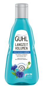 GUHL Langzeit Volumen Kräftigendes Shampoo ohne Hintergrund.