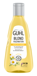 GUHL Blond Faszination Farbglanz Shampoo ohne Hintergrund.