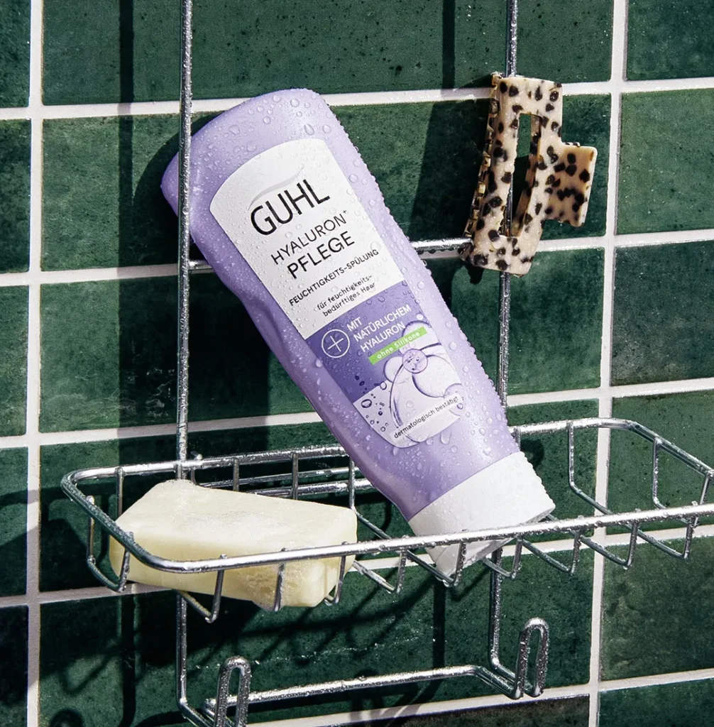 Hyaluron und Pflege Spülung in der Dusche