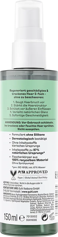Guhl Essentials 5in1 Reparatur Sprühspülung Rückseite