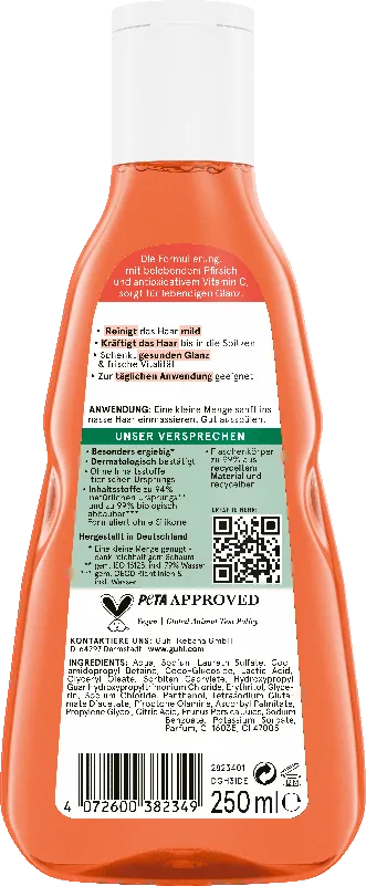 Guhl Frisch & Fruchtig Shampoo Rückseite