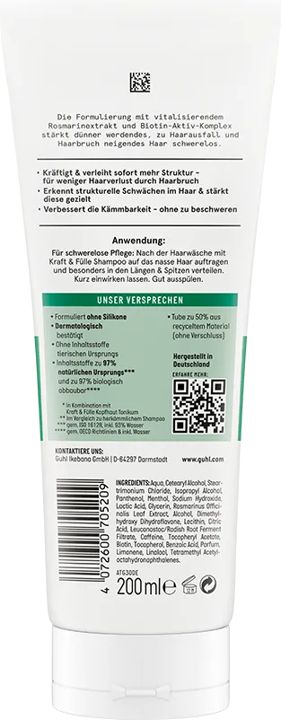 Guhl Kraft & Fülle Rückseite