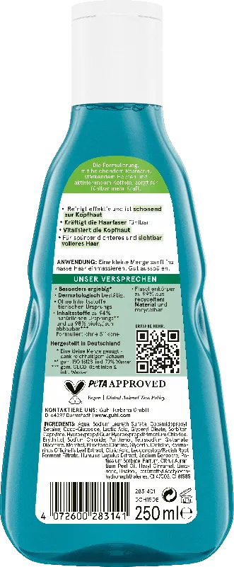 Guhl Men Voll & Stark Produkt Rückseite