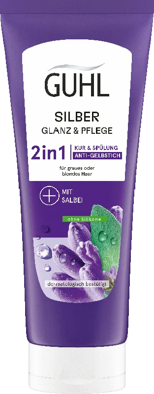 Guhl Silberglanz & Pflege 2in1 Spülung Vorderseite