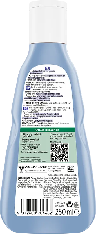 Guhl Balance & Feuchtigkeit Shampoo Rückseite