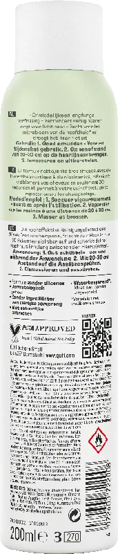 Guhl 30_sek Trockenshampoo Pure Frische Rückseite