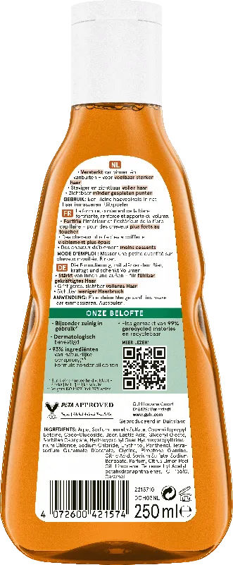 Guhl Intensiv Kräftigung Shampoo Rückseite