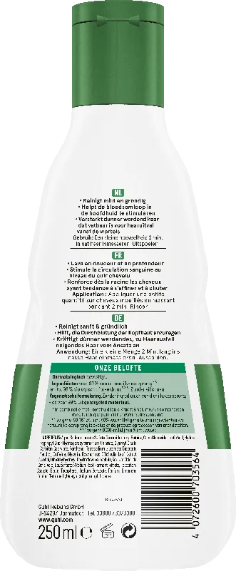 Kraft und Fülle Shampoo Rückseite