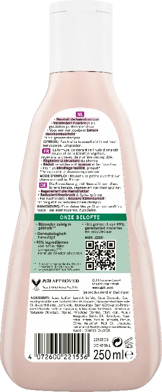 Guhl Reparatur & Aufbau Shampoo Rückseite