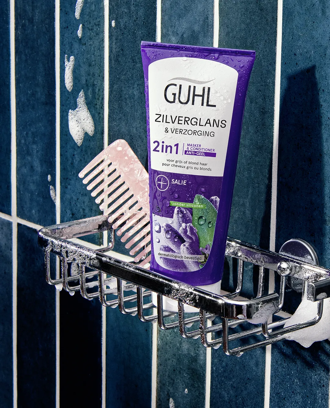 Guhl Silber Glanz & Pflege Spülung im Badezimmer